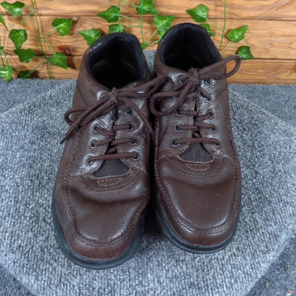 Rockport World Tour Classic Mens Walking Shoe Sz 11 Daily Comfort Brown Leather
